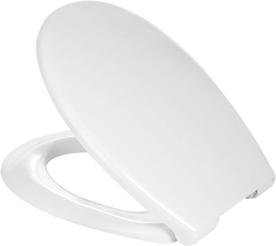 'aquaSu® Toilettendeckel mit WC-Stein | WC-Sitz Absenkautomatik | Antirutsch-Set | Belastbar bis 300