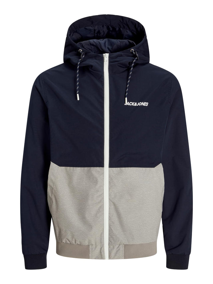 JACK & JONES Herren Jjerush Hood Bomber Noos Softshell-Jacke, Blau