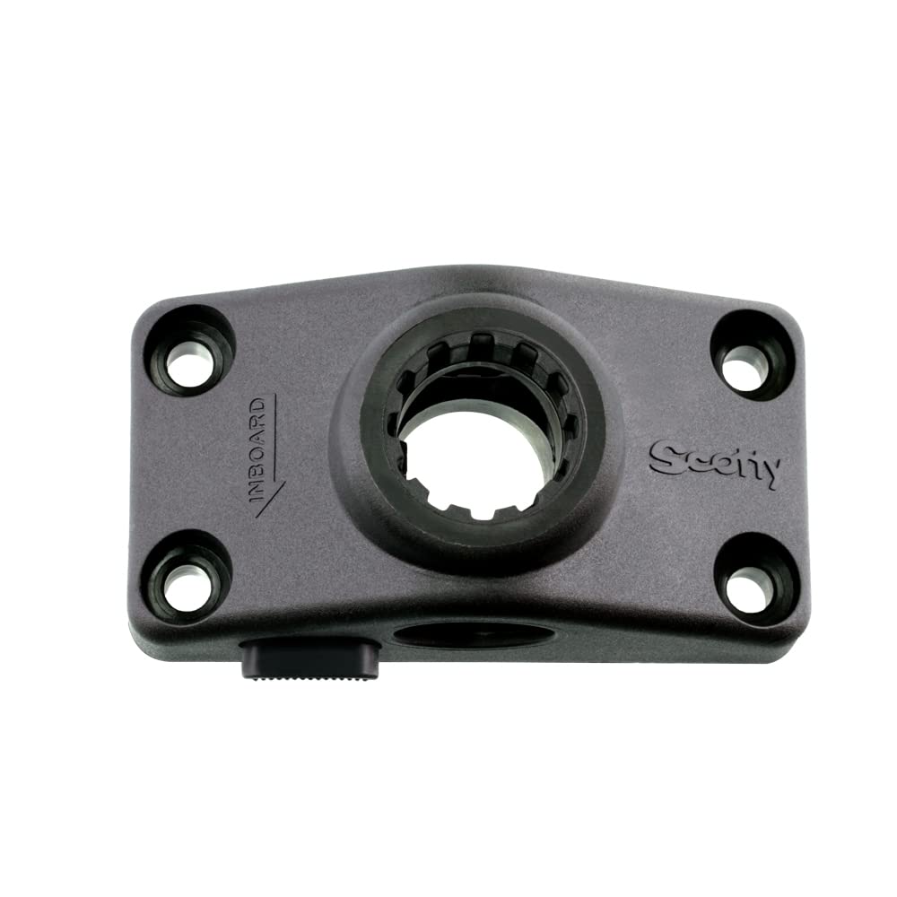 Scotty #241L-BK Verriegelbare Seitendeck-Montagehalterung, Schwarz, Grösse S, S