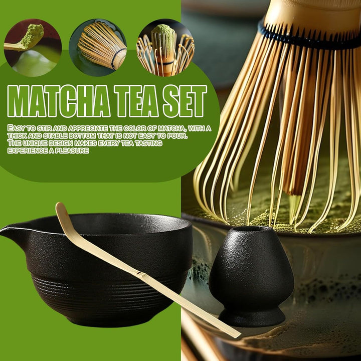 Matcha Whisk Set, Matcha Bowl And Whisk, Matcha Tea Set, Matcha Bowl With Spout, Matcha Whisk Scoop