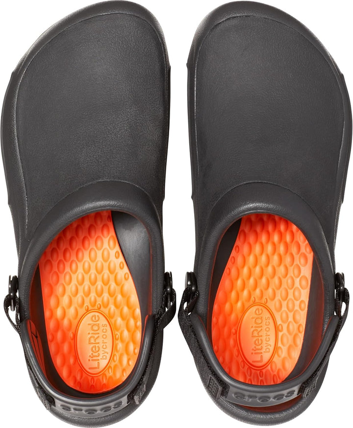 Crocs Unisex Bistro Pro Literide Clog Holzschuh 36/37 EU Schwarz, 36/37 EU Schwarz