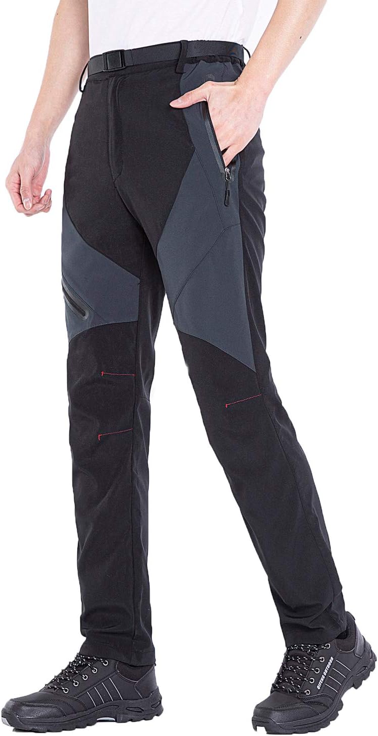 Herren Outdoor Wanderhose Leichte Winddichte Atmungsaktive Wanderhose für Frühling Sommer Herbst XL