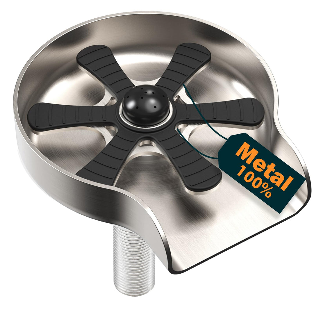 Glasspüler Waschbecken - Edelstahl Flaschenspüler Flaschen Reinigung Cup Washer, Massives Edelstahl