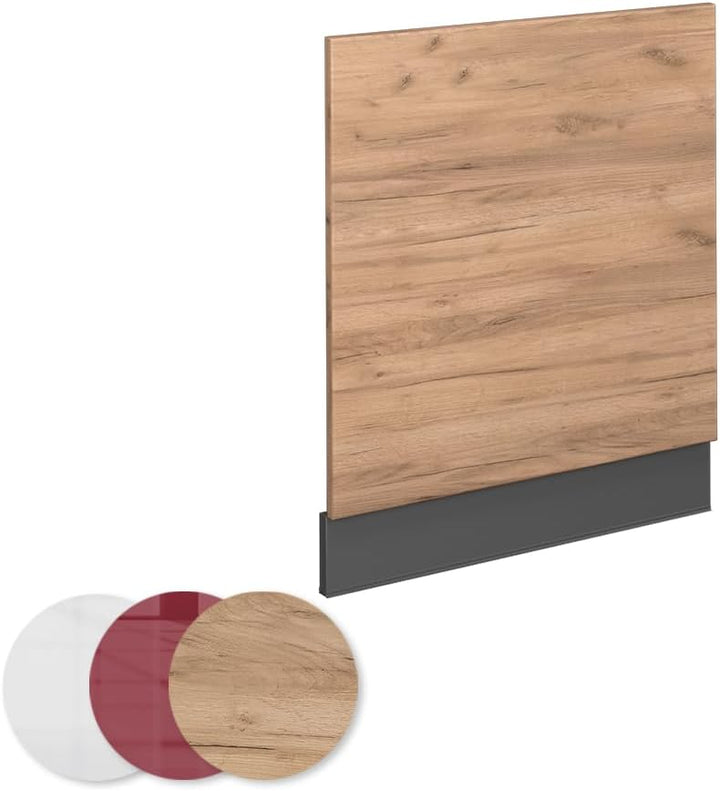 Vicco Frontblende Fame-Line, Goldkraft Eiche/Anthrazit, 60 cm ohne Arbeitsplatte Goldkraft Eiche Ges