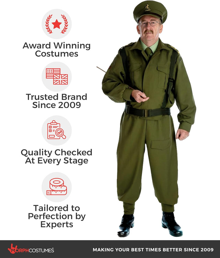 Fun Shack Militär Kostüm Herren, Militär Uniform Herren, Militär Anzug Herren, Kostüm Herren Army, S