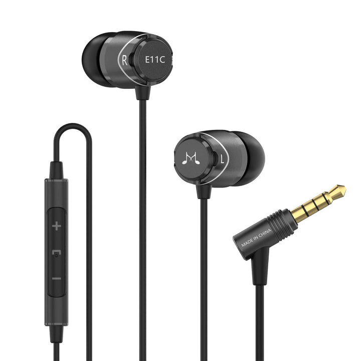 SoundMAGIC E11C Kabelgebundene Kopfhörer mit Mikrofon, HiFi-Stereo-Ohrhörer, geräuschisolierende In-