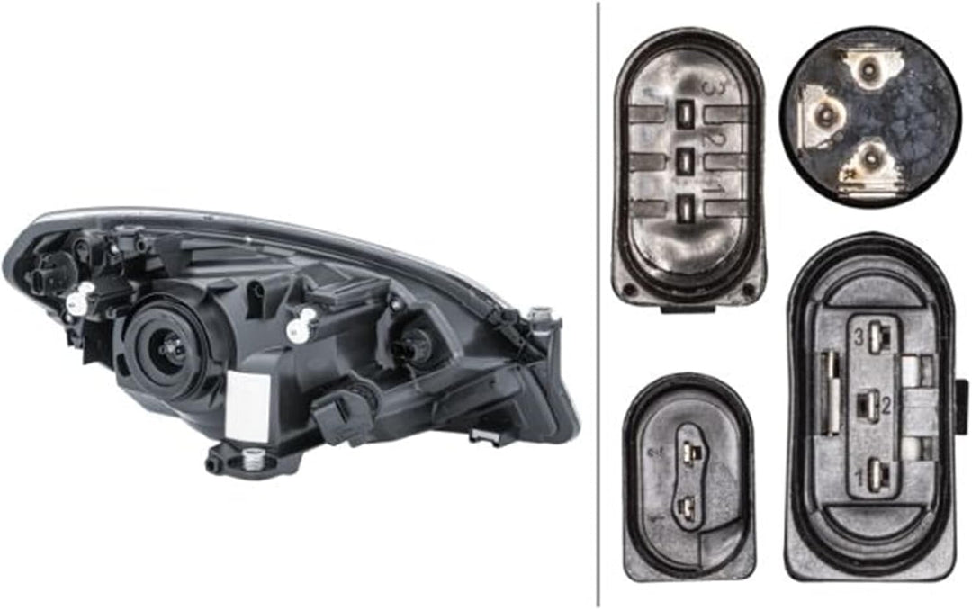 HELLA 1EJ 010 672-011 Halogen-Hauptscheinwerfer - links - für u.a. Skoda Citigo Links (Fahrerseite),