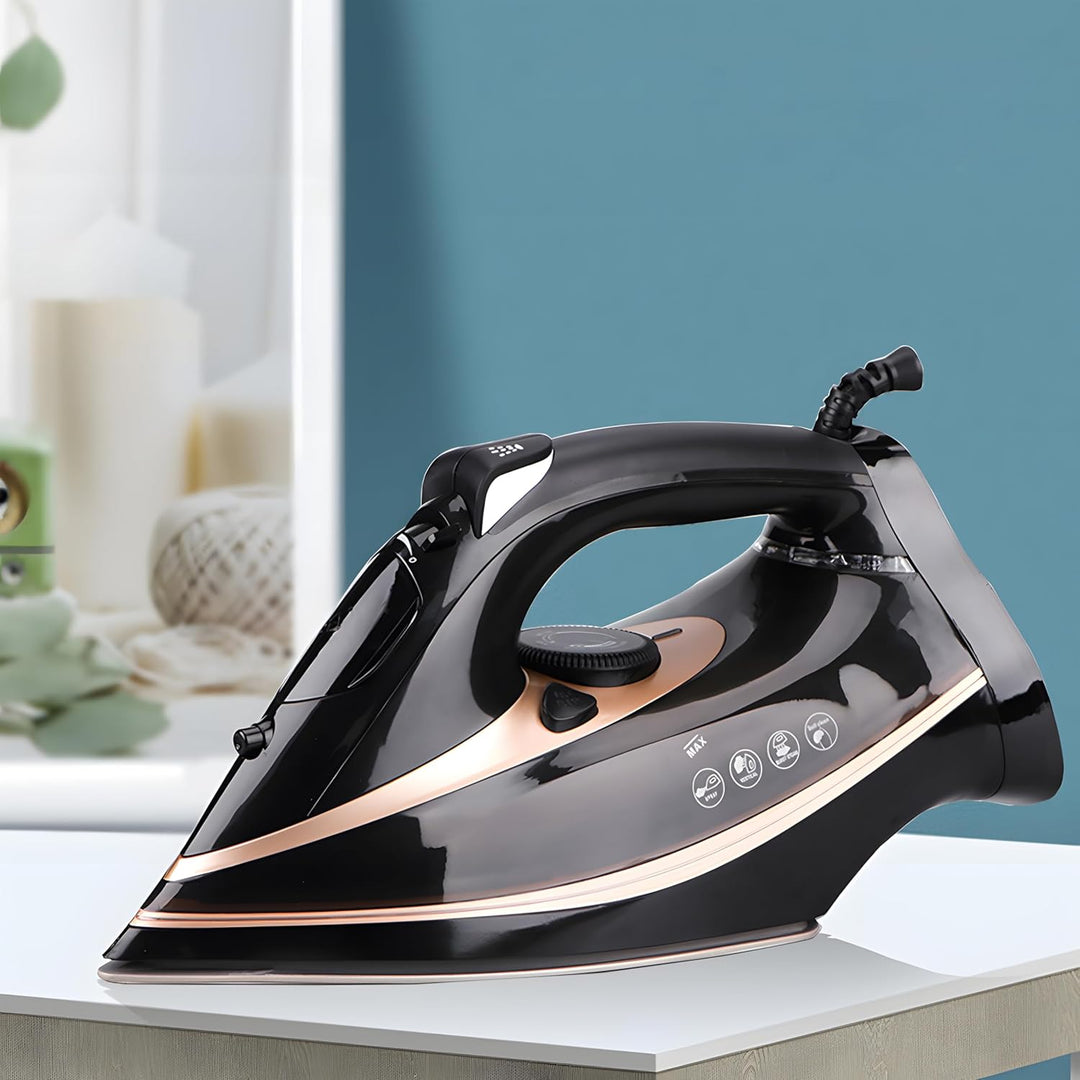 Retoo Dampfbügeleisen 2600W Bügeleisen Wassertank 360ml Keramiksohle Variablenpaar 30g/min Dampfstos