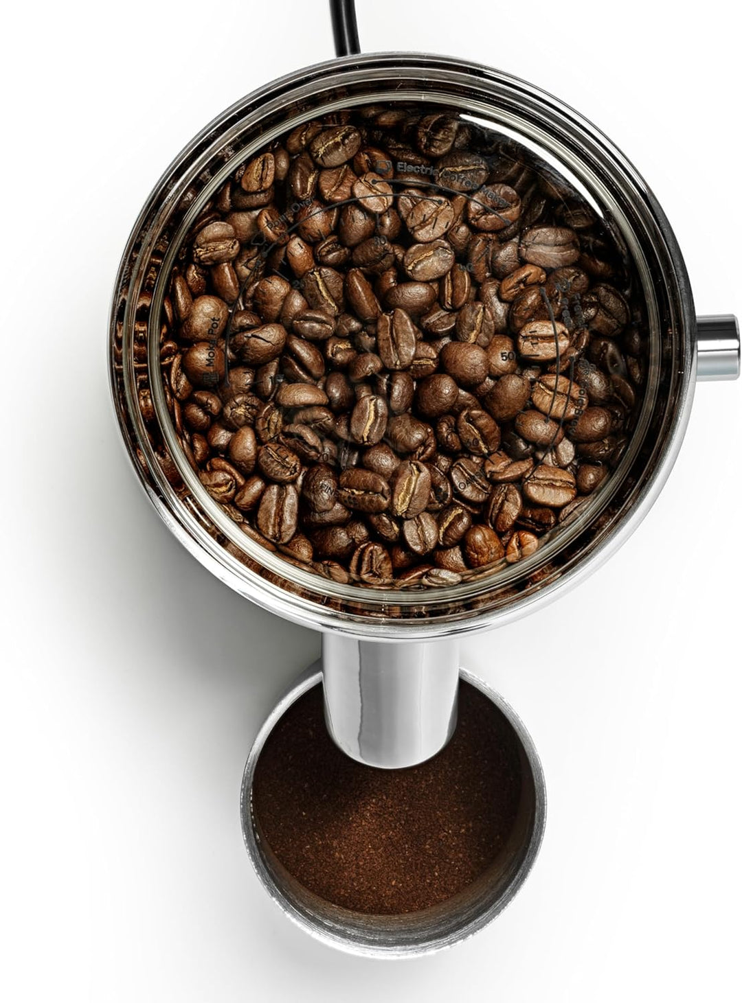 Aarke Kaffeemühle elektrisch – Edelstahl-Kaffeemühle mit einstellbarem Mahlgrad, 64-mm-Mahlscheiben,