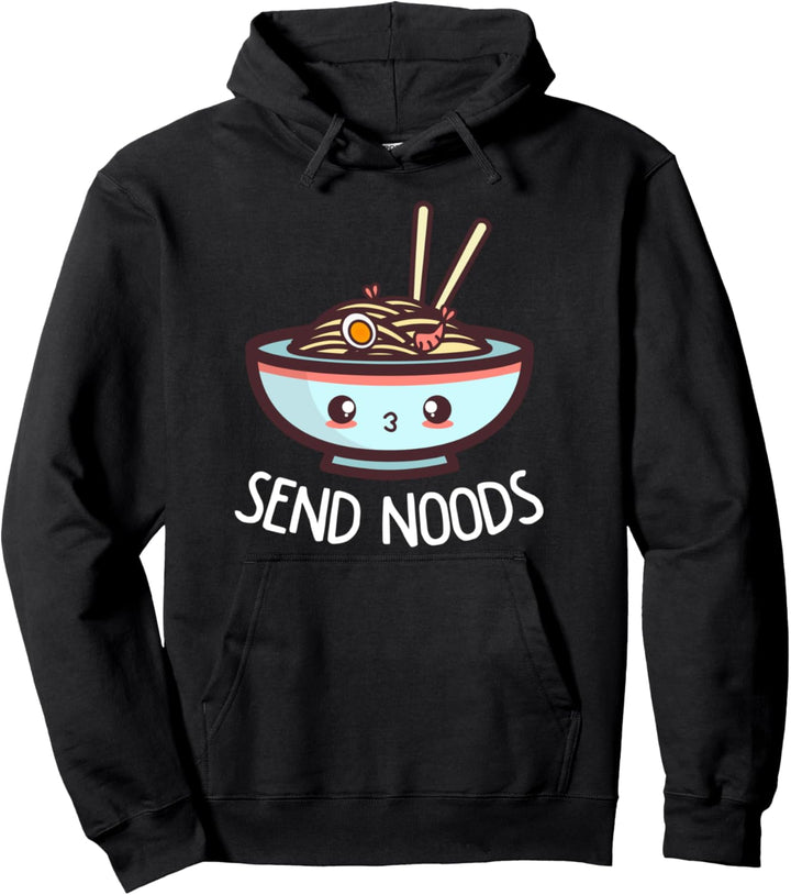 Send Noods Lustige Ramen Japanische Nudel Kawaii Pullover Hoodie
