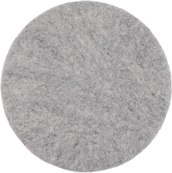 myfelt Flache Filz Sitzauflage, Filz Stuhlauflage - Carl - rund, Ø 36 cm, Grau Grau Meliert, Grau Me