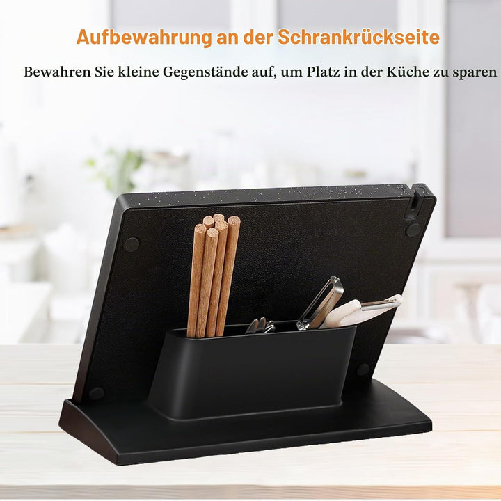 Messerblock Magnetisch Ohne Messer Messerhalter Magnetisch mit Starker Haltekraft Abnehmbarer Design