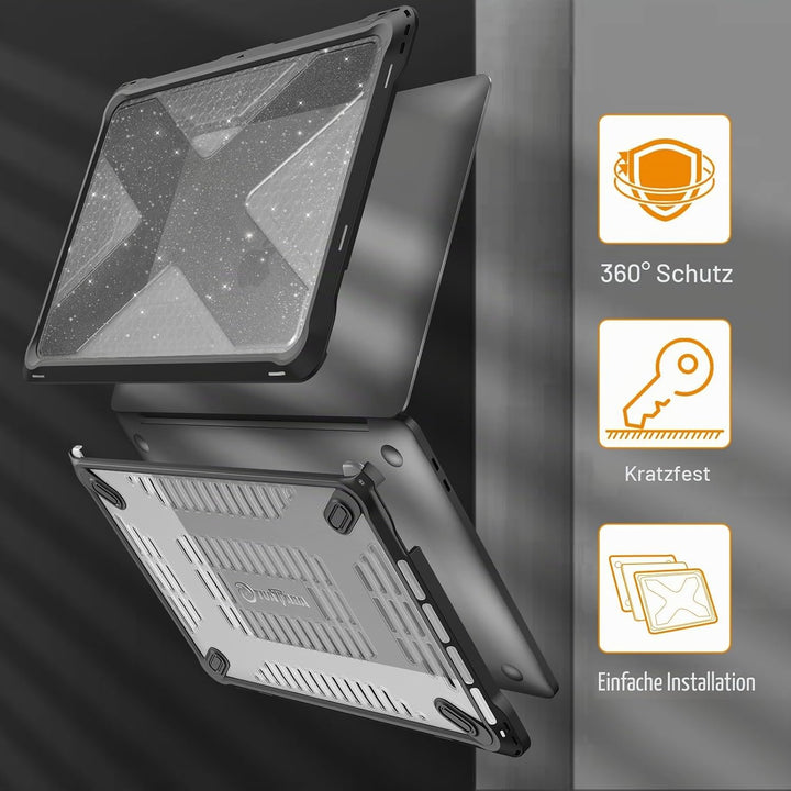 Fintie Hülle Kompatibel mit MacBook Pro 13 Zoll M2/M1 (2022-2016) A2338/A2289/A2251/A2159/A1989/A170