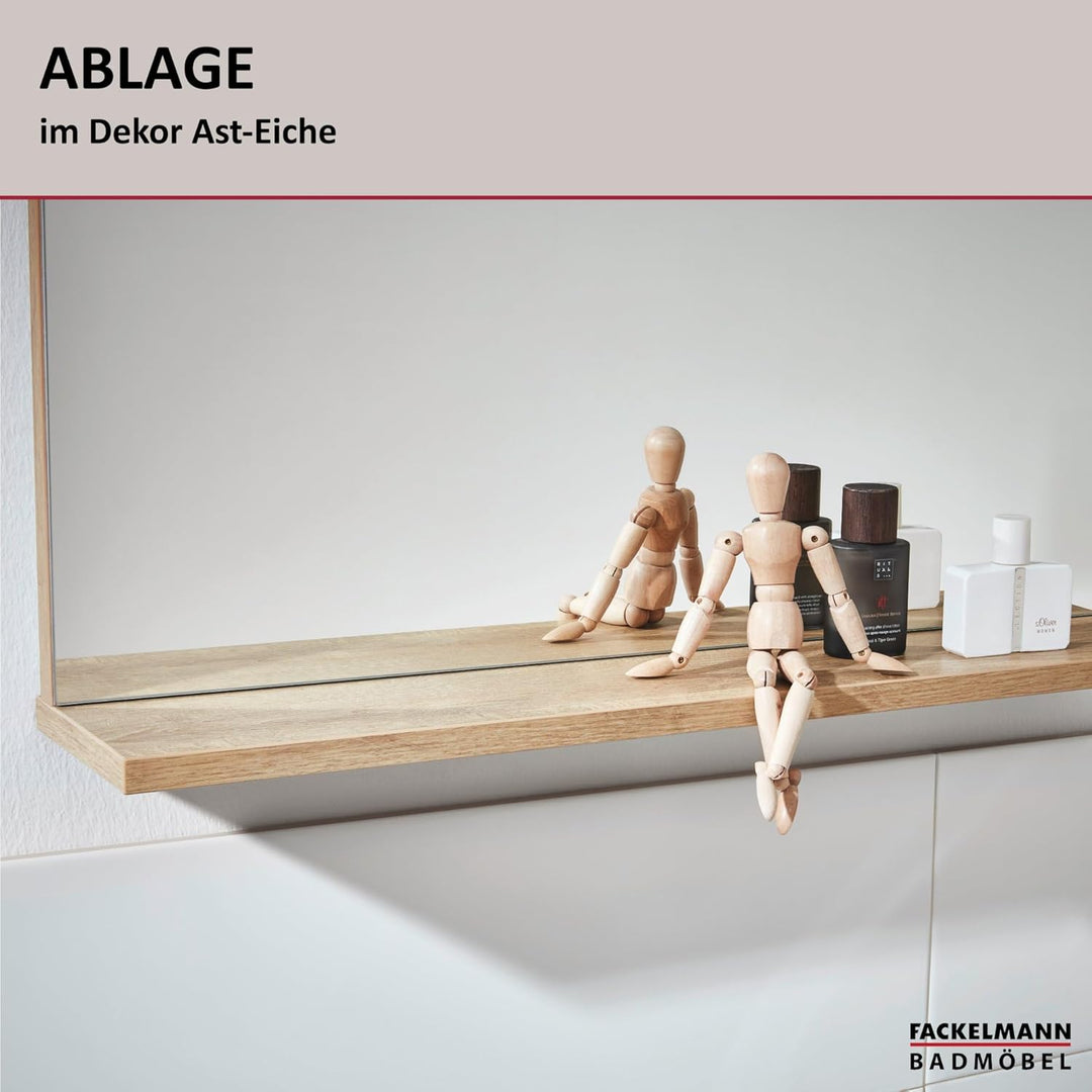 FACKELMANN Spiegelelement Finn/Badspiegel mit Ablage/Masse (B x H x T): ca. 60 x 69,5 x 13,5 cm/hoch