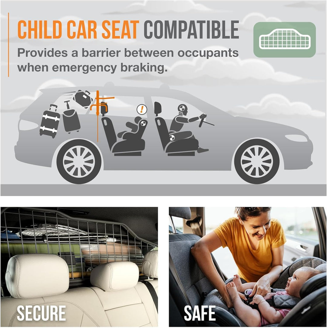 Travall Guard Hundegitter Kompatibel Mit Peugeot 2008 (2013-2019) TDG1400 - Massgeschneidertes Trenn