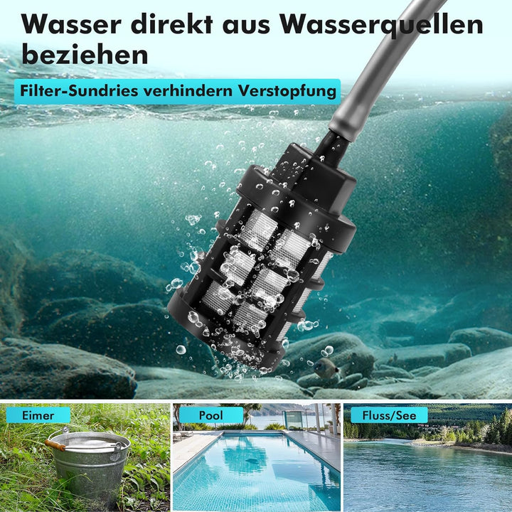 Akku Hochdruckreiniger, Max 80 Bar 1160 PSI Mobiler Hochdruckreiniger Mit 2 x 3000mA Akku, Schaumspr