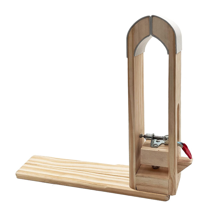 LYFJXX Leder Nähen Pony, DIY Leder Nähen Klemme mit PU Leder, Holz Pony Pferd Klemme Holz mit PU, Ho