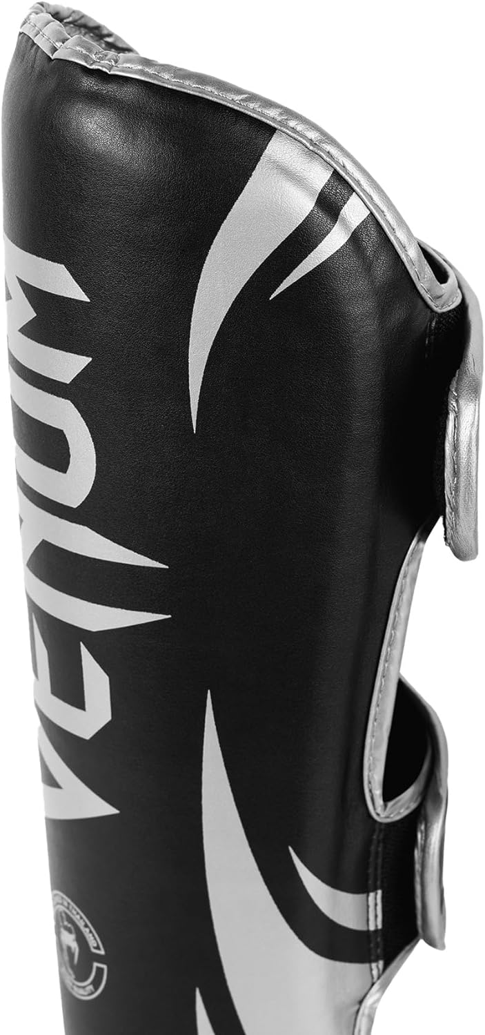 Venum Erwachsene Schienbeinshoner Challenger 2.0 XL Schwarz/Silber, XL Schwarz/Silber
