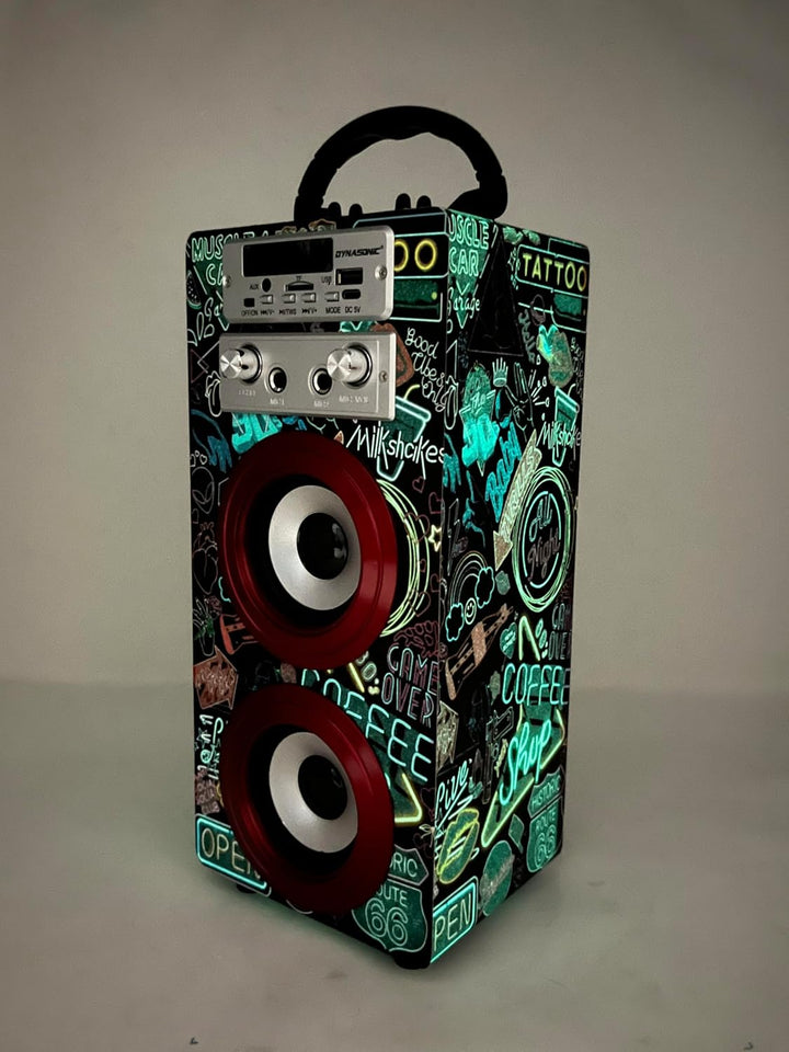 DYNASONIC Karaoke mit Mikrofon, originelle Geschenke für Kinder, Mädchen, Spielzeug (025-21)