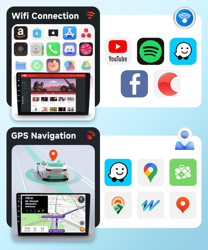 4 Core 64G Hodozzy Carplay Autoradio für Mercedes Benz C-Klasse W203 CLC-Klasse W203, 7 Zoll Touchsc