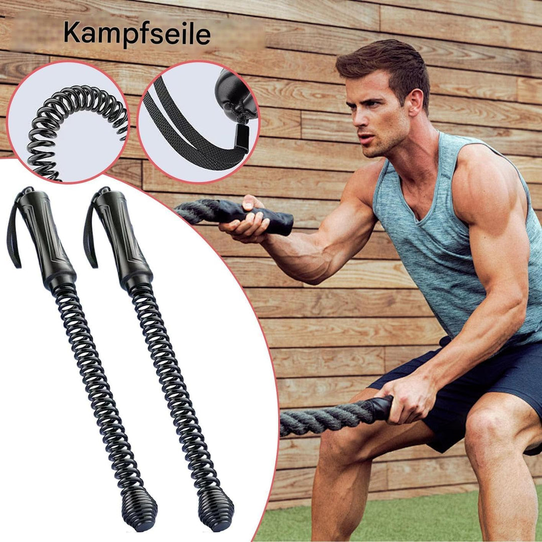 2 Stück Battle Rope Ohne Seil, Gewichtete Trainingsseile, Battle Ropes Ohne Seil, Schweres Seiltrain