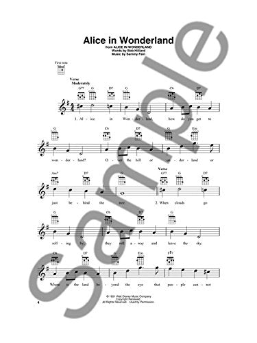 Disney Songs for Baritone Ukulele: 20 Favorite Songs, Taschenbuch