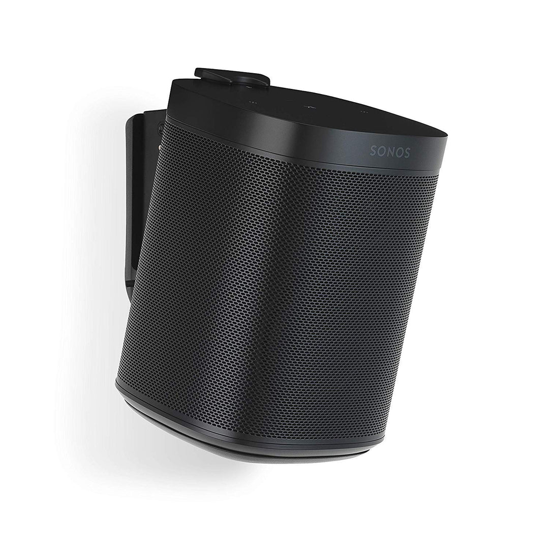 Flexson Wandhalterung Geeignet für Sonos One, One SL und Play:1 - Schwarz (Single) Schwarz Single Si
