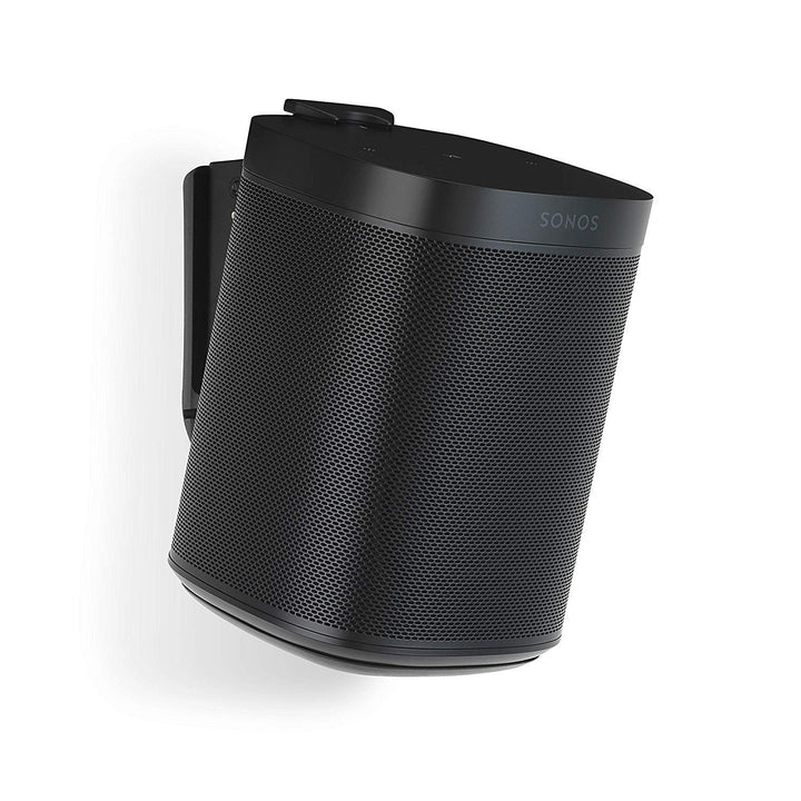 Flexson Wandhalterung Geeignet für Sonos One, One SL und Play:1 - Schwarz (Single) Schwarz Single Si