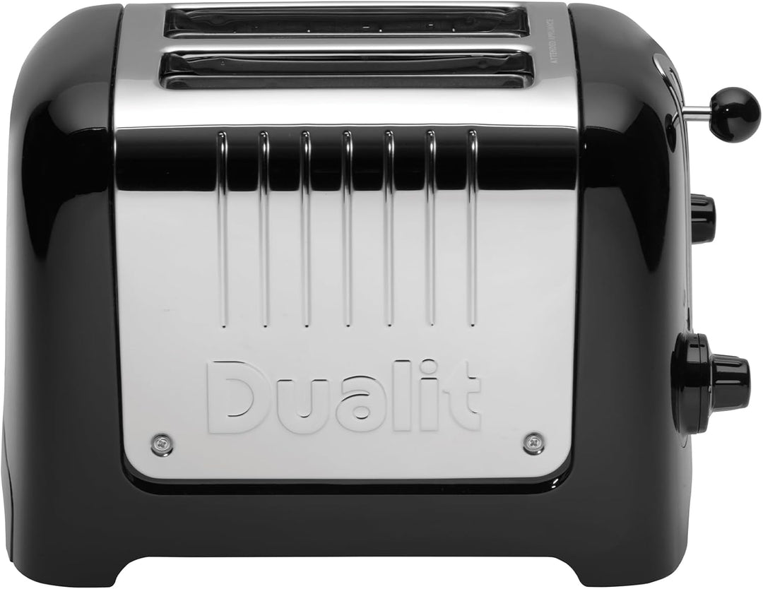 Dualit Lite 2 Scheiben Toaster - 1,1kW Toastet 60 Scheiben Toast Pro Stunde - Poliert mit Rand in Sc
