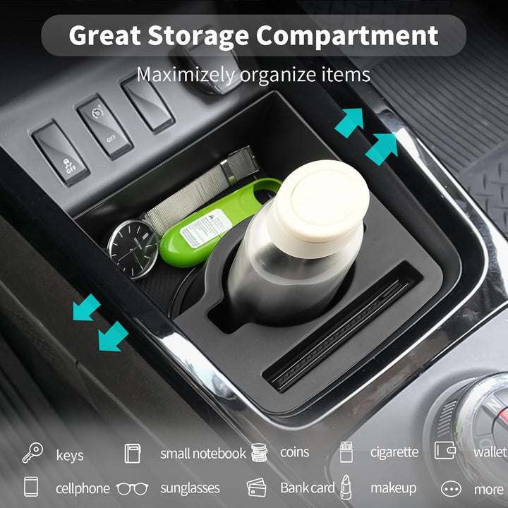 [3 Stück] CDEFG Kompatibel mit Dacia Spring Electric EV 2022 2023 Mittelkonsole Organizer Aufbewahru