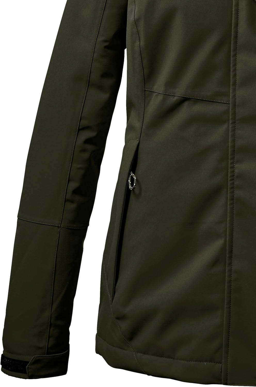 Killtec Damen Kow 170 Wmn Jckt Funktionsjacke/Outdoorjacke mit abzippbarer Kapuze 48 dunkeloliv, 48