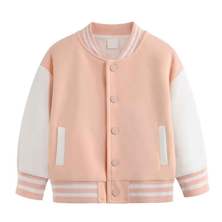 Generisch Boys and Girls Coat Spring and Autumn Winter New Children Plus Fleece Baseball Clothes Bab