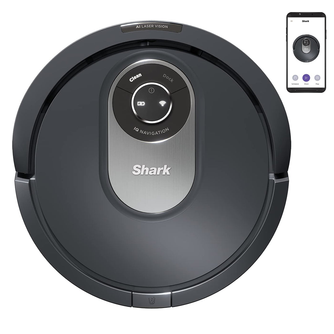 Shark AI Saugroboter, Staubsauger-Roboter mit Anti Hair Wrap,Teppich und Hartboden, Roboterstaubsaug