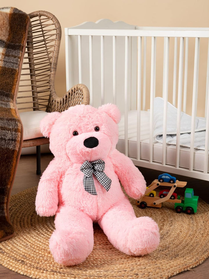 Plüschtier Teddybär Gross XXL - Rosa Stofftier Kuscheltier Bär 100 cm Gross - zum Kuscheln und Spiel