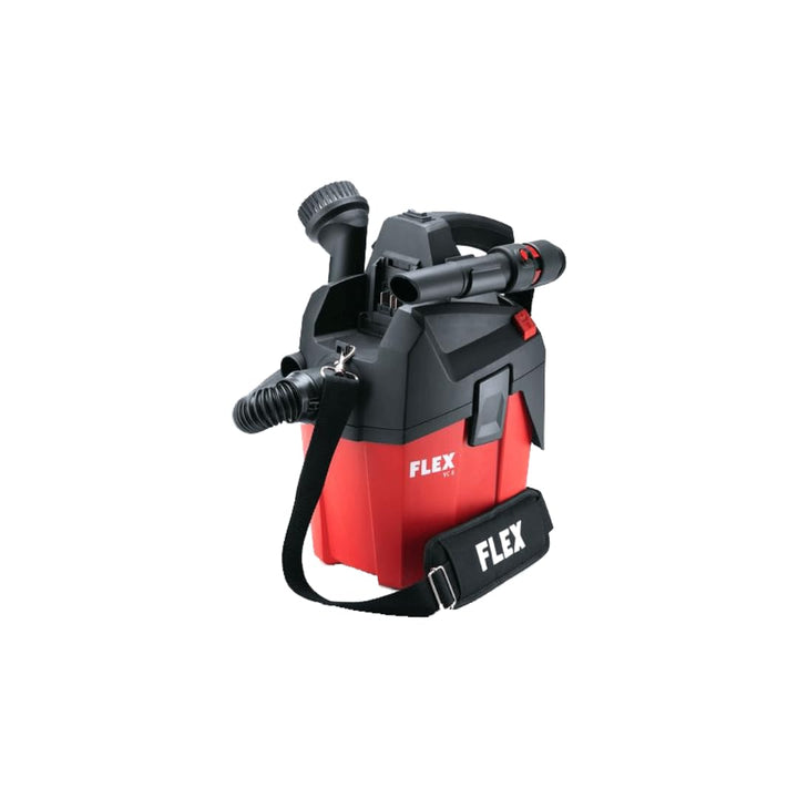 Flex Akku Kompakt Sauger VC 6 L MC 18.0 (Akkusauger 18V, 1400 l/min, Behälter 6 l, mit Zubehör, ohne