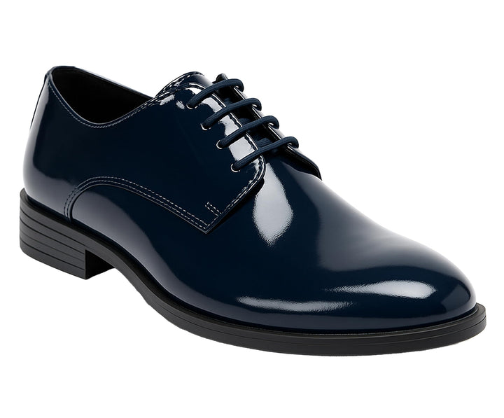 SIRRI Jungen-Derby-Schuhe aus Lackleder für formelle Kleidung zum Schnüren für Hochzeit und Abschlus