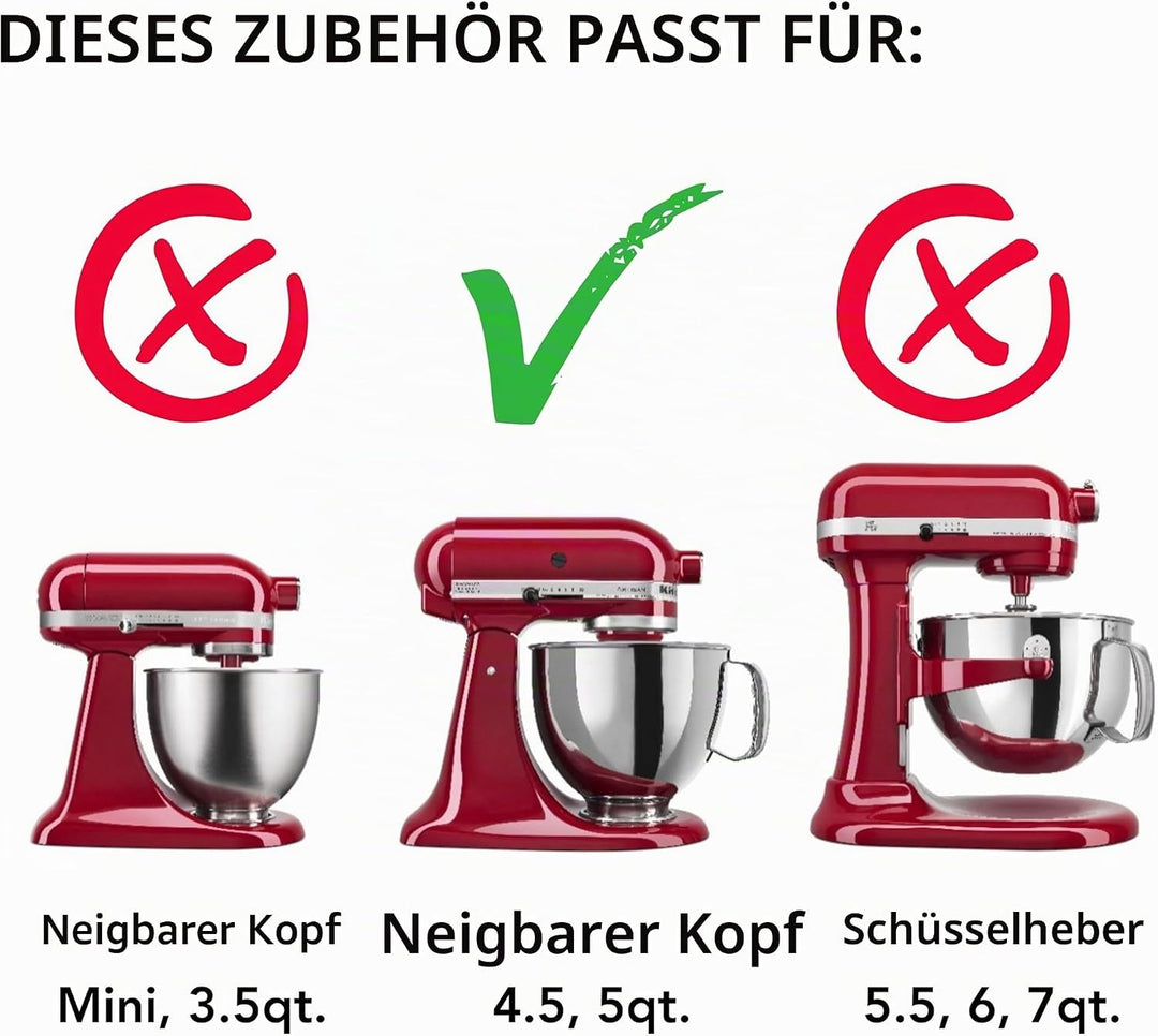 KitchenAid KFE5T Kippkopf Flex Edge Schlägel, Weiss Weiss/Opulenter Garten 4.5/5 Quart, Weiss/Opulen