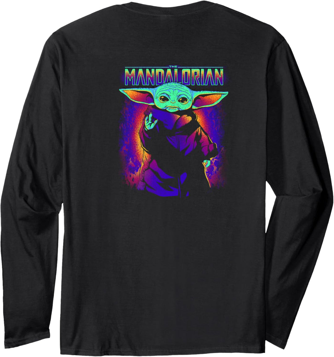 Star Wars: The Mandalorian Neon Mandalorian Signet Emblem Langarmshirt