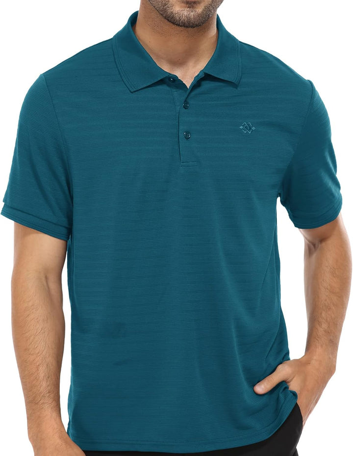 MoFiz Herren Poloshirt Kurzarm Polohemd Sport Sommershirts Outdoor Schnelltrocknend Golf T-Shirts Kn