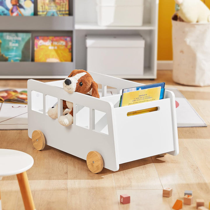 SoBuy KMB41-W Kinderregal Aufbewahrungsregal für Kinder Bücherständer Spielzeugregal Bücherregal Kin