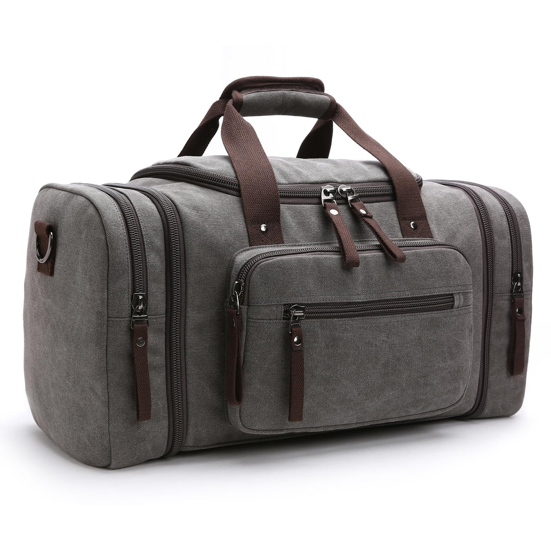 DORRISO Mode Herren Reisetasche Grosse Kapazität Erweiterbar Sporttasche 40L Elegant Handgepäck Tasc
