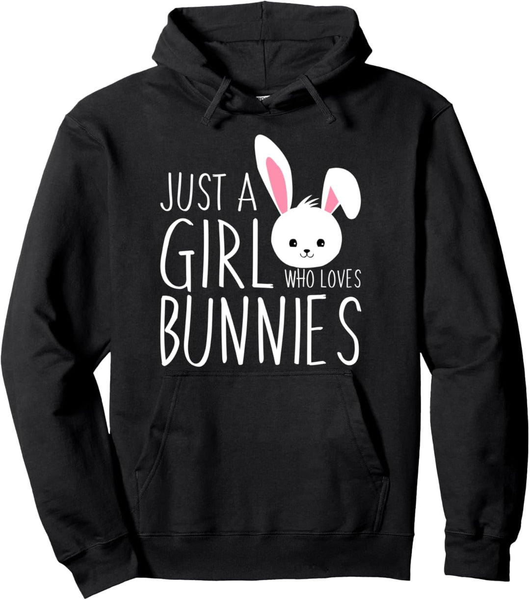 Bunny Design Kaninchen Kleidung Just A Girl Who Loves Bunnies Pullover Hoodie