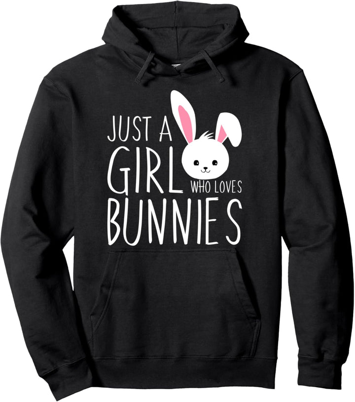 Bunny Design Kaninchen Kleidung Just A Girl Who Loves Bunnies Pullover Hoodie