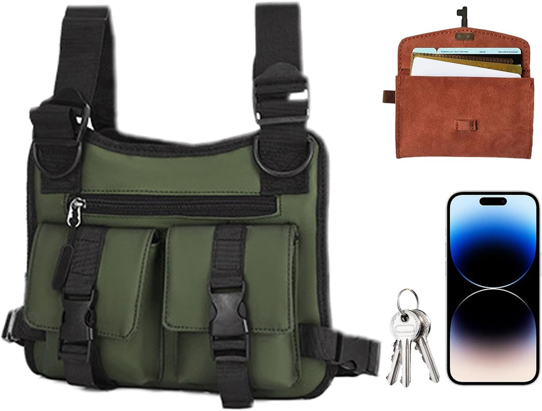 Gewichtsweste zum Spazierengehen, verstellbare, leichte Brusttasche, Gepäck und Reiseausrüstung für