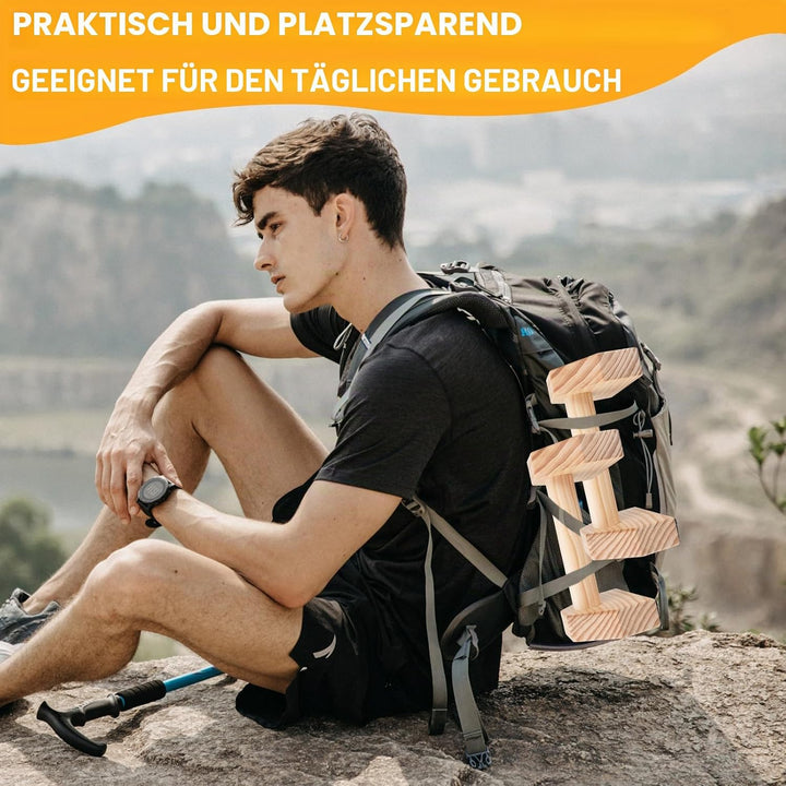JOYBOY Liegestützgriffe Holz,Push-Up Bars,Premium Liegestützgriffe für Fitness,Holz Parallettes Cali