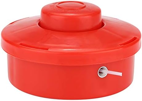 Zerodis Universal Rasentrimmerkopf, 3-Stück Set, Rot, Kunststoff, 10.5cm Durchmesser, Ersatzteil für