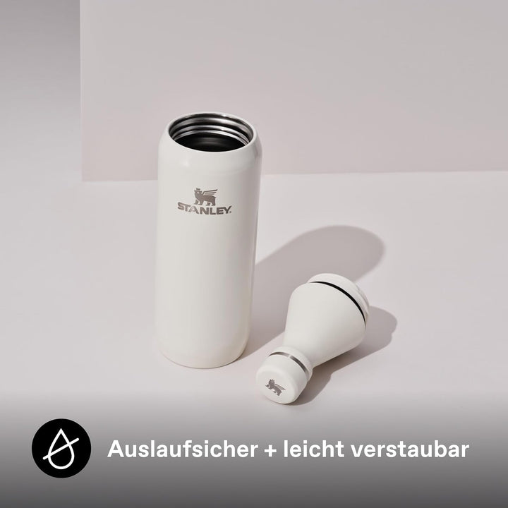 Stanley All Day Slim Trinkflasche Edelstahl 0.6L - Thermosflasche Kühlt 6 Stunden - 11 Stunden Eisge