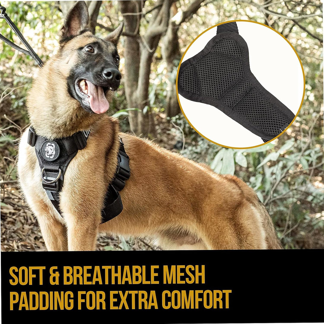 OneTigris No-Pull Hundegeschirr Goliath Geschirr mit Griff Taktisches Einstellbar Geschirr für Hunde