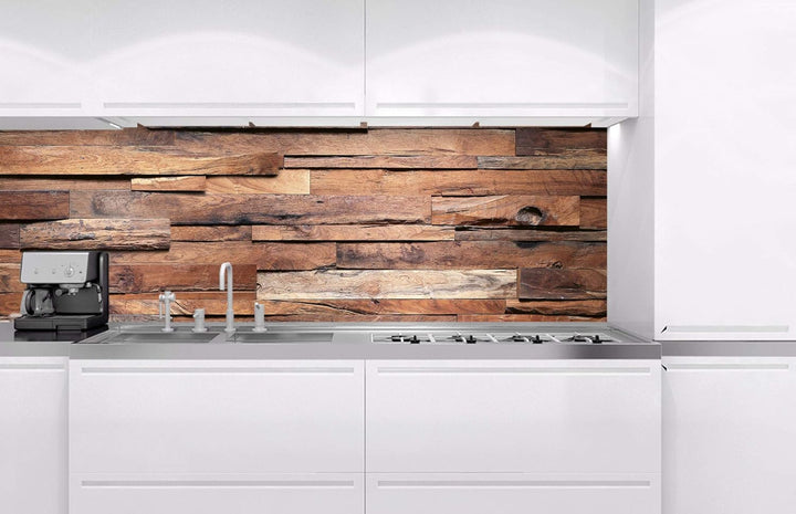 Dimex Küchenrückwand Folie selbstklebend HOLZWAND | Klebefolie - Dekofolie - Spritzschutz für Küche