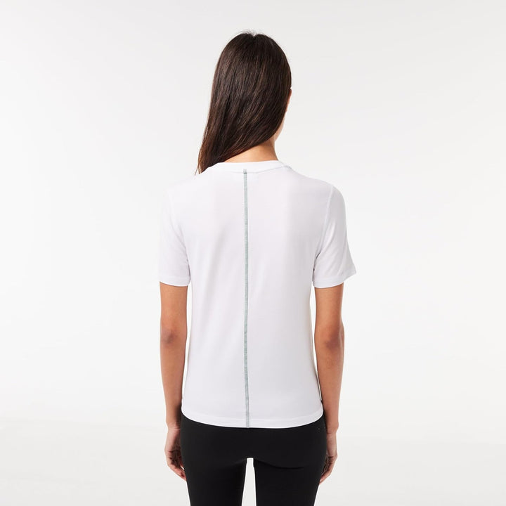 Lacoste Damen T-Shirt 32 Weiss, 32 Wei&#xDF;